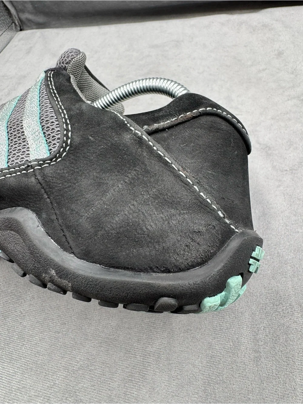 Kuru Chicane Sneakers Women’s Size 7 Black Teal Walking‎ Comfort Shoes